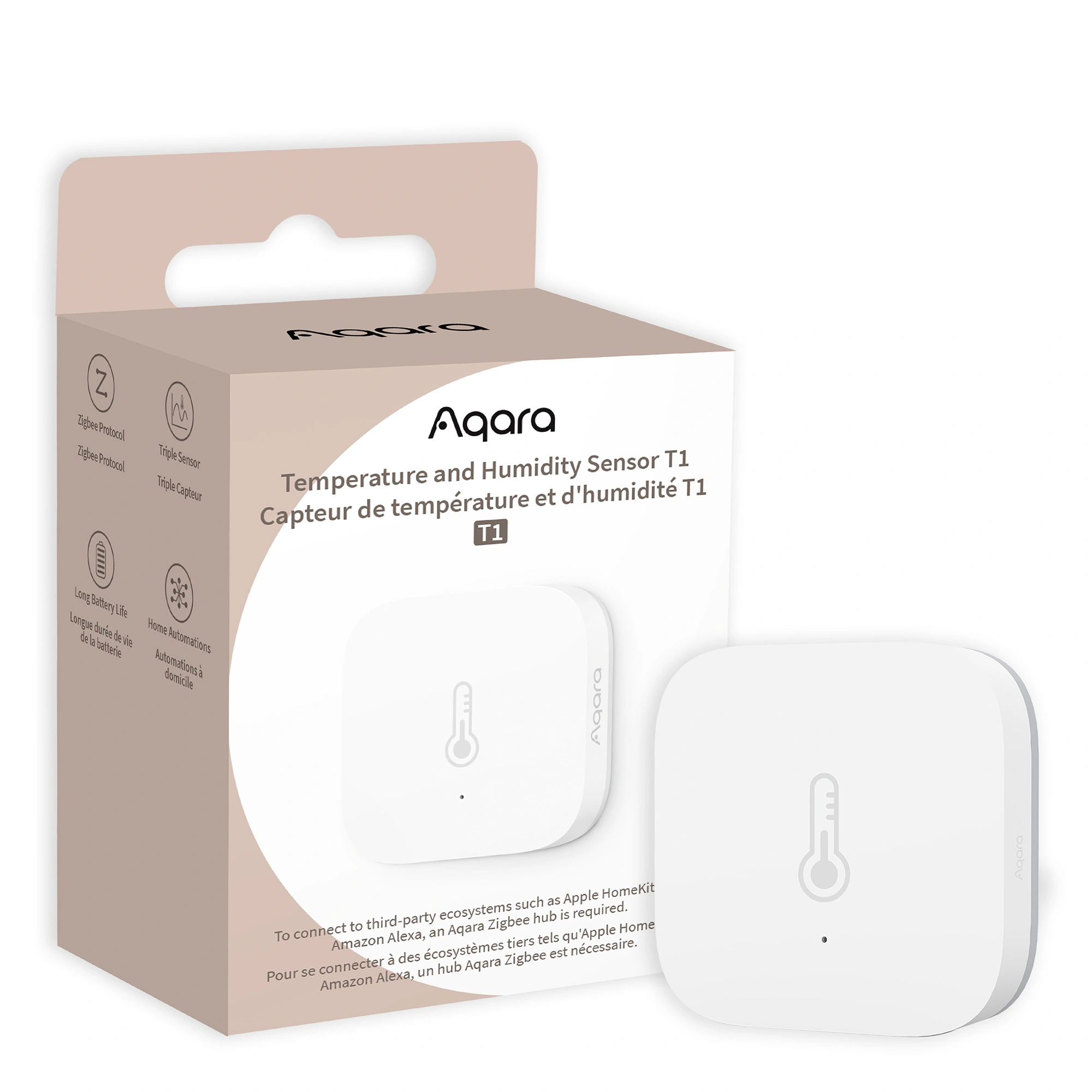 Aqara Temperature and Humidity Sensor T1 - חיישן לחות וטמפרטורה