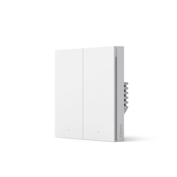 Aqara Smart Wall Switch H1 Double Rocker (עם אפס)