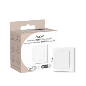 מתג חכם Aqara H2 (ללא אפס/עם אפס) – שני לחצנים, ערוץ יחיד