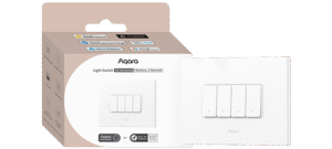 מתג חכם Aqara H2 Horizontal (ללא אפס/עם אפס) – ארבעה לחצנים, שלושה ערוצים